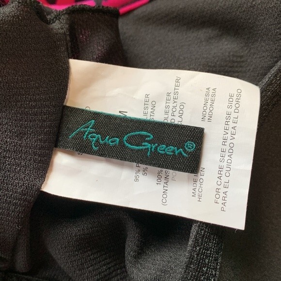 NWOT AQUA GREEN | Tankini  Tiered Ruffle Swim Top M - Picture 4 of 5